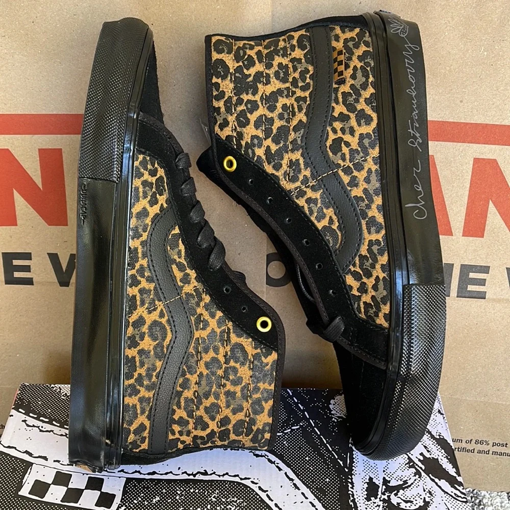 Vans Skate Sk9-Hi Deco Cher Strauberry Cheetah MENS - Picture 12 of 16